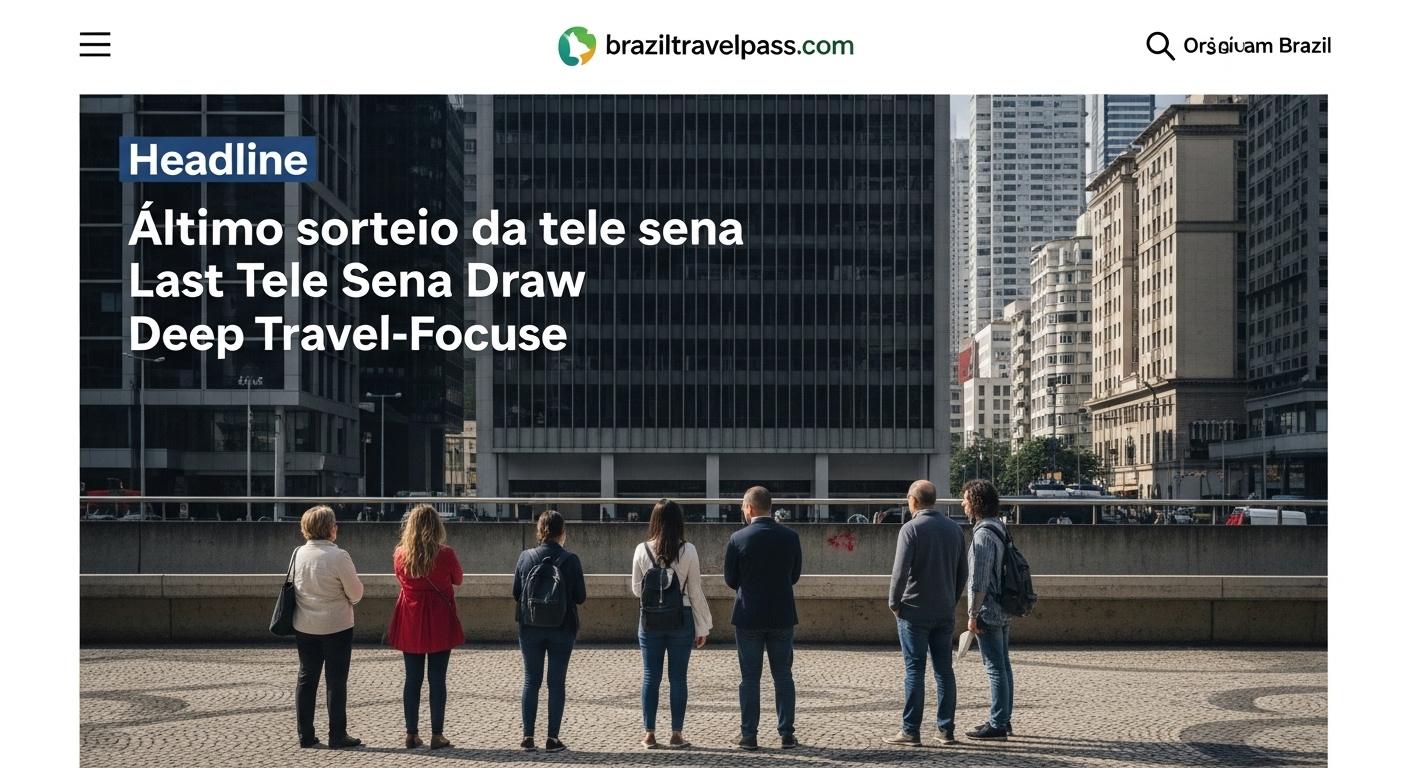 Traveler reviewing Tele Sena lottery tickets beside travel brochures at a Brazilian transport hub.