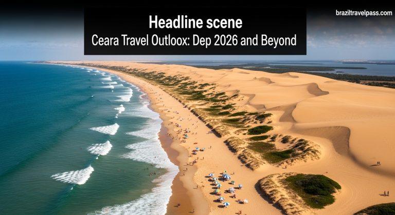 Beaches and dunes along Ceará's coastline near Fortaleza