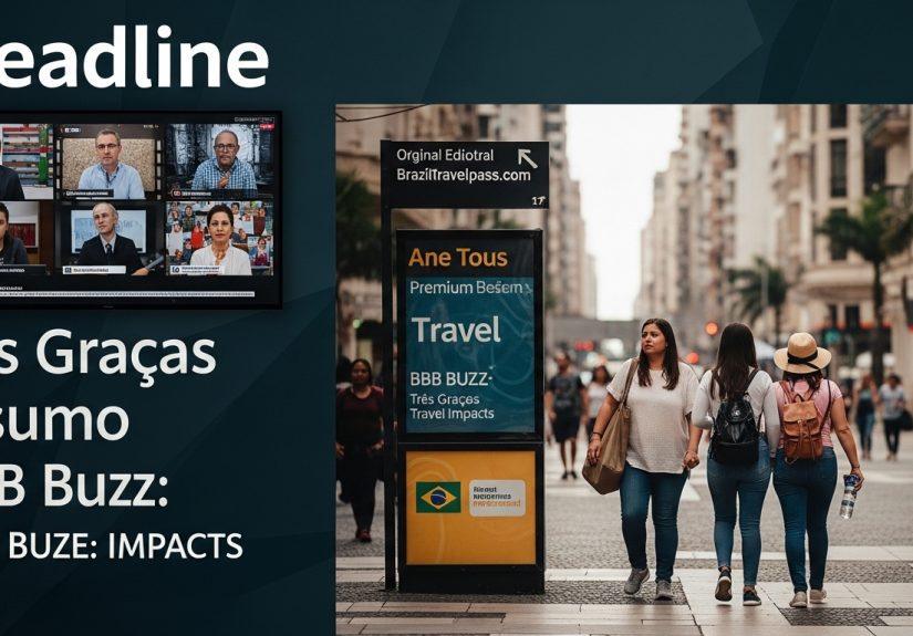 Travelers in Brazil watching BBB 26 buzz and três graças resumo